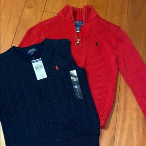 Lot of 2 Polo Boys Sweaters NWT